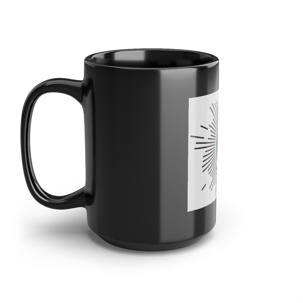 Trevorly Hills Black Mug, 15oz